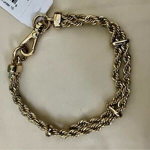 Lauren Ralph Lauren Gold Twisted Rope Chain Bracelet